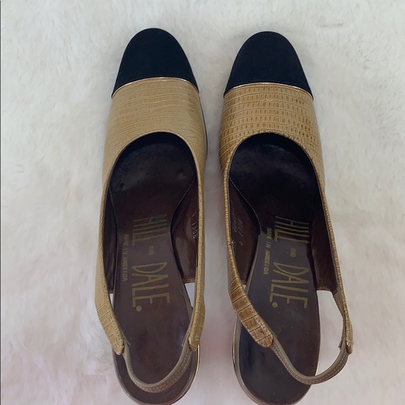 ⬇️HILL & DALE Vintage Slingback Heels Sz 8.5S - Picture 2 of 8